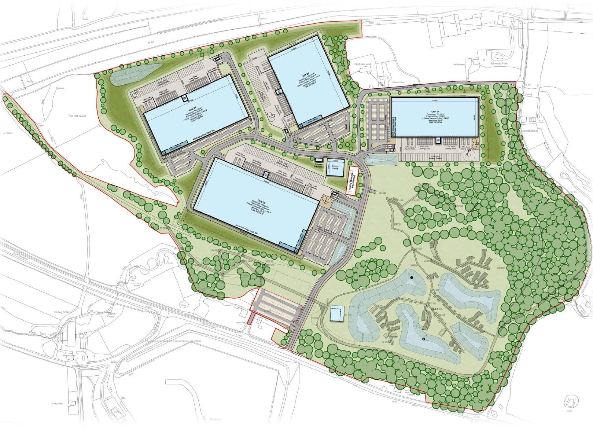 Map of the site
